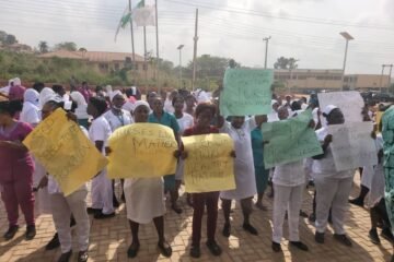 ‘We’re dying’ – Nurses protest in Ogun